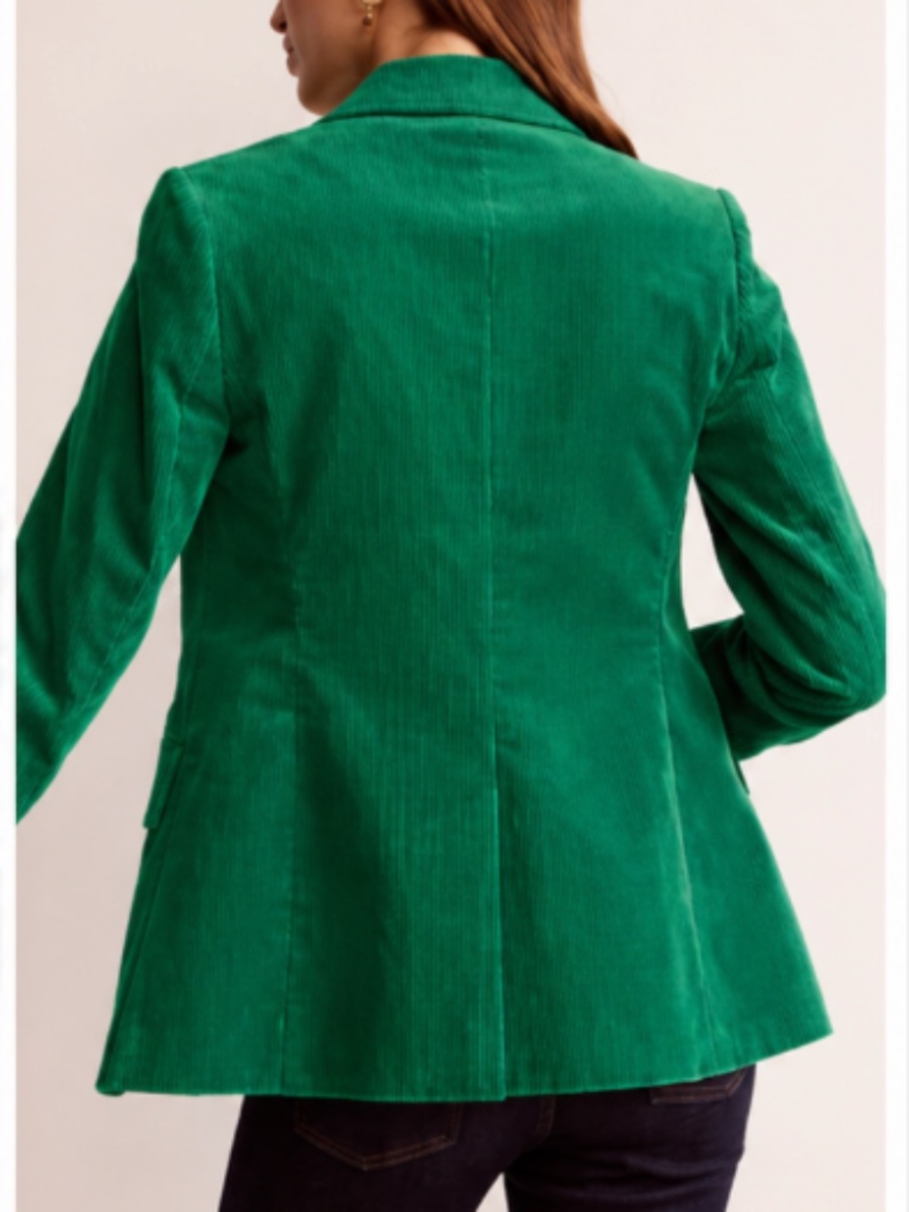BODEN The Marylebone Corduroy Tailored Business Casual Blazer Green Size 6 NWT - Picture 2 of 10